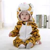 Pigiama nato Baby Boy Abbigliamento Animal Cartoon Tute con cappuccio Winter Onesies Bambini Sleepwear Girl Pigiama 230808