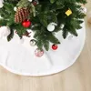 Pure White Plush Christmas Tree Skirt Christmas Ornaments Christmas Tree Accessories christmas decorations for home L230620