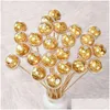 غلاف هدية 50pcs صافية شوكولاتة مربع الكمأة بطانة زهرة الحلوى Bouquet Ball حامل الحالة