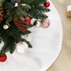 Gonna per albero di Natale in peluche bianco puro Ornamenti natalizi Accessori per albero di Natale decorazioni natalizie per la casa L230620