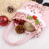 Christmas Sequin Gift Bag Santa Snowman Gift Candy Tote Bag Merry Xmas Apple Bag Home Decoration