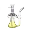 Partihandel Mini Glass Oil Burner Bongs Hookahs 14mm Female Oil Rig Tjock Pyrex Heady Smoking Water Pipes Dab Rig med 14 mm manliga glasoljebrännare rör