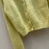 Femmes tricots col dentelle Mohair pull poupée Cardigan 2023 femmes décontracté ample tricoté manteau vêtements d'extérieur haut de gamme