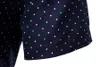 Chemises décontractées pour hommes M-5XL Dot-Print Chemises décontractées d'affaires pour l'été à manches courtes Régulier Grande taille Vêtements formels Mens Office Button Up Blouses 230807