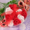Dekoratif Çiçekler Kokulu Gül Hediye Banyosu Petal Vücut Düğün Partisi 9pcs Çiçek Sabun Ev Dekor