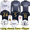 2023 Camisas de futebol 23 24 Camisa de futebol Real Madrids Camavinga Alaba Modric Vaerde Quarta Camiseta Uniformes Vini Jr Bellingham Arda