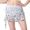 ステージウェアベリーダンススカートスパンコール衣服輝くキラキラした女性ヒップスカーフベリーダンスベルトタンゴサンバパフォーマンスパーティーナイトクラブ