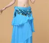 Stage Wear Belly Dance Waist Chain Gold Coin Scarf Hip Seal Beginner Practice Performance