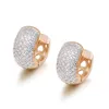 Stud MxGxFam Mirco Orecchini a cerchio in zircone pieno per gioielli moda donna CZ AAA Mix 2 placcato oro 230807