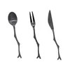 Учетные наборы посуды 3PCS чайные ложки Set Fork Vintage Praise Prah