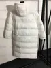 Donsjack Pufferjassen Dames Hoodie Jas Designer Veiligheidsgesp Riem Rits Heuptasje Lange mouwen Capuchon Halflange katoenen kleding Ontwerpers Winterjassen