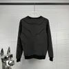 Hommes femmes designer Sweat à capuche Triangle métallique en nylon lambrissé Ensembles d'étiquettes blanches chandail à rayures blanches coton gris noir S-XL