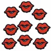 Patchs bricolage lèvres pour vêtements fer brodé patch applique fer sur patchs accessoires de couture badge autocollants pour vêtements bags2627