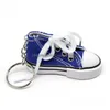 Pièces de chaussures Accessoires Vente mini toile chaussures Sneaker Tennis Keychain Creative Key Ring Chain Simation Sport Funny Keyring Pendentif Gift D