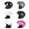 Casques De Ski Casque De Ski Casque De Ski De Protection Intégralement Moulé Pour Hommes Femmes Enfants Hiver Skateboard Sports Neige Snowboard Skis Casque HKD230808