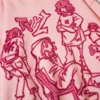 Hoodies das mulheres moletons Y2K Streetwear rosa moletom engraçado desenho animado gráfico moletom outono haruku anime com capuz pulôver hip hop hipster 230807