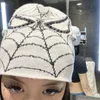 Beanie Skull Caps Y2K Beanie Spider Web Hat Y2k gebreide Skullies Baggy Slouchy Cap Skull cap 230808