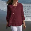 Женские блузкие блузки льняные топ женщин выпадение белой кружевной блуз