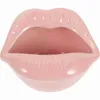 Lip Mouth Keramik-Aschenbecher Neuheit Aschenbecherhalter für Zuhause (Rosa) HKD230808