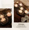 Candle Holders Creative Transparent Water Floating Glass Holder Handmade Heat-Resistant Romantic Candlelight