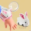 ElectricRC Car Children RC Mini Watch Toys With LED Lights 24GHz Toy Rabbit Crab Racing Girls Boys Birthday Gift 230808