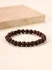 Strand Natural Small Leaf Red Sandalwood Buddha Bead Ring Men's And Women's Bracelets Rose Wax Lover Gift Hombre De Pulsera