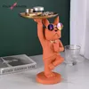 R R Creative Gentleman Dog Dog Ashtray Персонализированные домашние украшения для клавиш