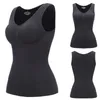 Women's Shapers Women Shapewear Tank Tops Seamless Compression Vest Body Shaper Top With Chest Pads But Lifter Waist Trainer