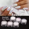 Nail Glitter 1Box Moonlight Pearl Powder Shimmer Mirror White Chrome Pigment Rub Mermaid Dust Polish Pour Manucure JI8016 230808