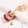 Keychains Fashion Jewelry Angel Dancing Crystal Keychain Exquisite Ballet Girl Keyring Car Bag Hanger For Women Girlfriend Gift Trinket