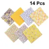 Table Cloth 2 Packs Cotton Fabric Bundles Precut Squares Patchwork Quilting Quarter Floral Bundle Patterns For DIY Sewing