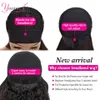 Synthetic Wigs Younsolo Headband Wig Human Hair Brazilian Water Wave Black Women Curly Highlight Glueless 230807