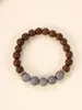 Strand Brown Mountain Stone Bracelet Simple Littérature pour hommes et femmes Tendance INS Étudiant Rétro Personnalité