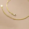 Cavigliere WANTME 925 Sterling Silver Simple Double Snake Bone Round Beads Charm Cavigliera per donna Fine 18k Gold Chain Bohemian Jewelry 230808