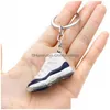 Shoe Parts Accessories Creative Designer 3D Sports Sneaker Shoes Keychains Men Women Mini Cute Basketball Key Chain Car Keyring Bag Penda