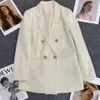 Abiti da donna Blazer Early Spring Fashion Temperamento Cappotto con fodera Giacca da abito casual allentata Top Lady Office Abiti da lavoro eleganti 230807