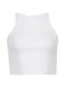 Frauen Tanks lässige weiße ärmellose Baumwolle Cami Top Women Mode Rippes Ernte Tees Damen Basic Fitness Camisole Sommer 2023 Kleidung