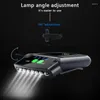Headlamps 6 Led Cap Light USB Rechargeable Sensor Hat Clip Headlamp Waterproof Head Fishing Headlights Glare