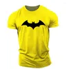 T-shirt da uomo T-shirt stampata pipistrello 3d T-shirt allentata a maniche corte Casual Abbigliamento sportivo Street Style Hip-hop Large Top Summer Fashion