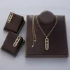 Bruiloft Sieraden Sets Luxe Geometrie Dubbele Lange Ketting Stapelbare Hanger Ketting Oorbel Ring Set Volledige Kubieke Zirkoon Charm Vrouwen Sieraden Gift EH604 230808