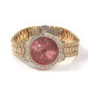 Начатые часы The Bling King Женские часы для детской розовой набор Iced Out Quartz Clog