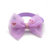 Vêtements pour chiens 50/100 pièces accessoires mignon nœud papillon avec diamant pour petits chiens nœud papillon cravate réglable collier de chat pour animaux de compagnie