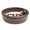 Fashion Genuine Leather Mens Designer Belt Buckle Women Solid Waistband Unisex Black Brown Belts 100-125