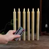 Candles Pack of 6 Battery Operated Flickering Taper With Remote 65 or 10 Inch Flameless Electronic Candle LED Happy Year 230808