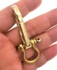 Keychains Brass Keychain Key Ring Belt Hook Clip Wallet Chain Buckle DIY Accessories Decor Women Men Birthday Gift 1 Pcs