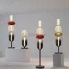 Post nowoczesny kolor szklany lampa podłogowa prosta projekt hotelu Kreatywna pielęgnacja oka LED Lampy stołowe