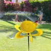 Other Bird Supplies 67JE Feeder For Outside Iron Yellow Flower Metal Feeders With Stand