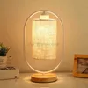 Masa Işıkları Odası Çalışma Vintage Yeni Işık Lambası Yaşam Masası Çin Oda Kumaş Başucu Dekoratif Stil Ahşap HKD230808