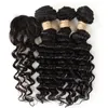 Hair pieces Kinky Curly Bundles With Closure Natural Human Short Indian Circular 230807