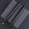 Fontanne długopisy płynnie marka Majohn A1 retro matowy czarny scone pióro 04mm Fine Nib Press Ink do pisania papierniczych 230807